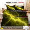 Comforter Lightning Pattern 3D Print Fashion Mysterious Cool Sky Natural Bedding Polyester Comfortable