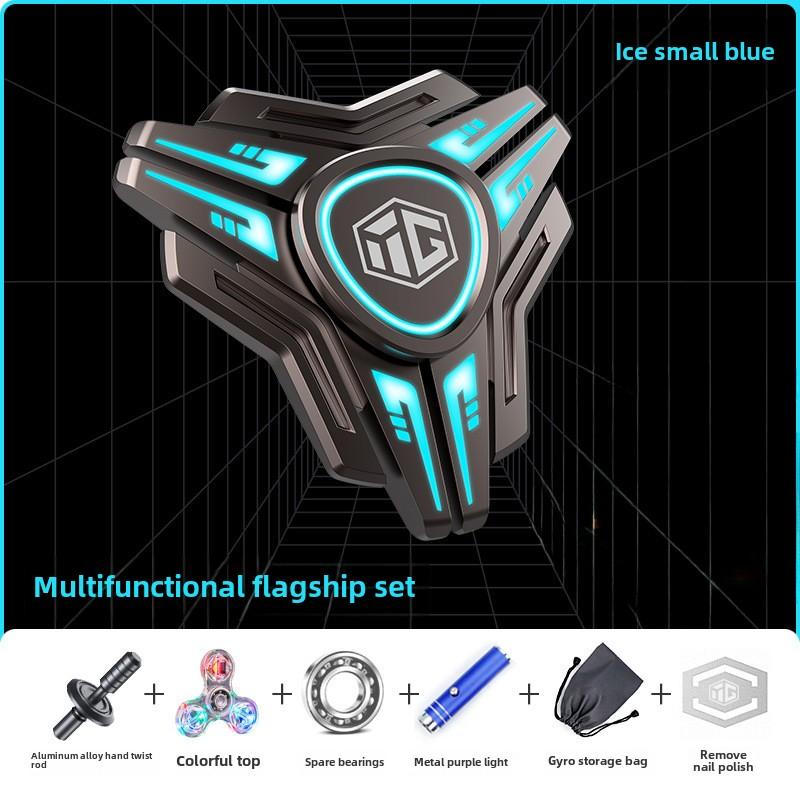 

Fidget Spinner, крутые Fidget Spinners, светящийся Fidget Spinner, игрушка для снятия стресса, тревожности, СДВГ, металлическая игрушка-спиннер на руку со светящимся светом 7*7*1.5cm синий