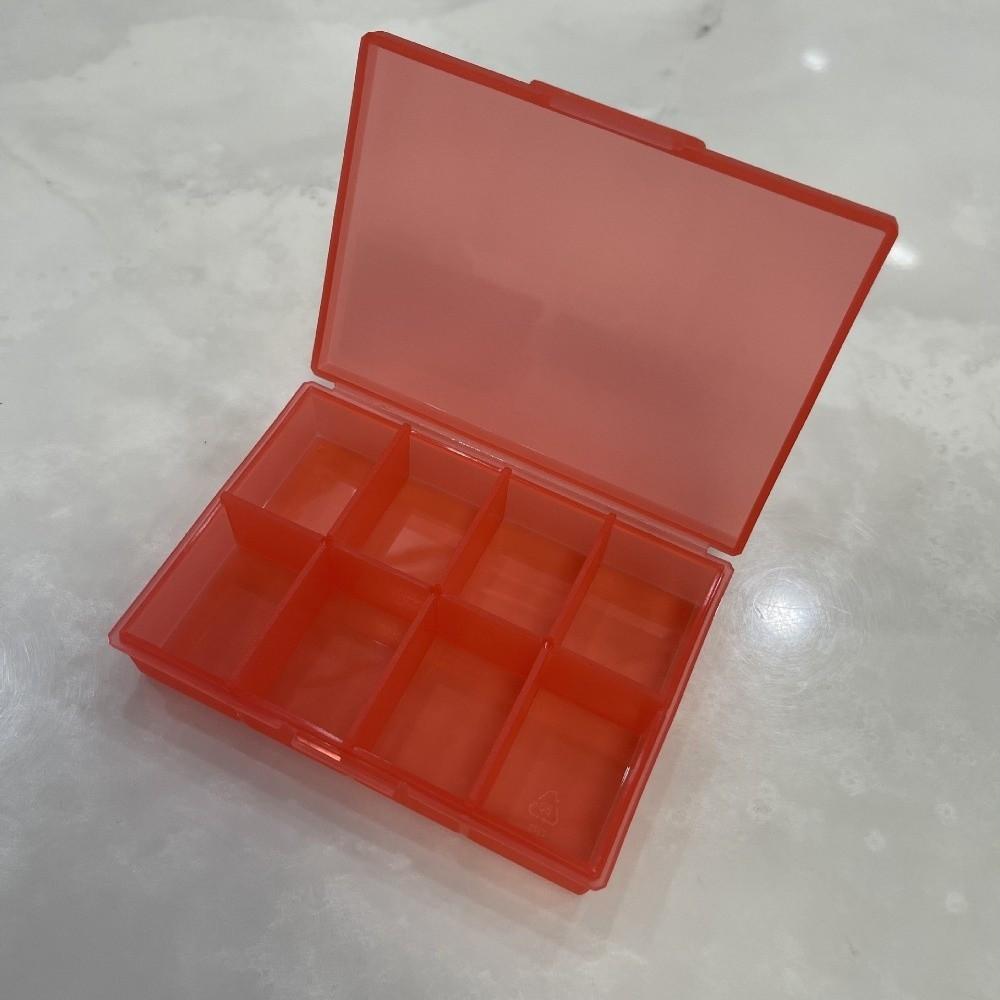 Transparent Plastic Medicine Storage Box Vitamin Storage Container  for Daily Medication
