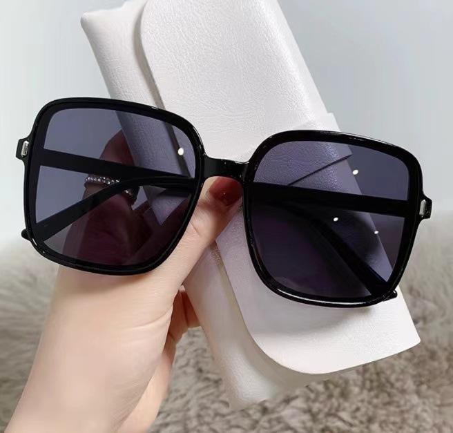 Glasses Women'S Trendy Rice Order Large Square High-End Feeling Face Small Sunglasses Uv-Proof Sunglasses
