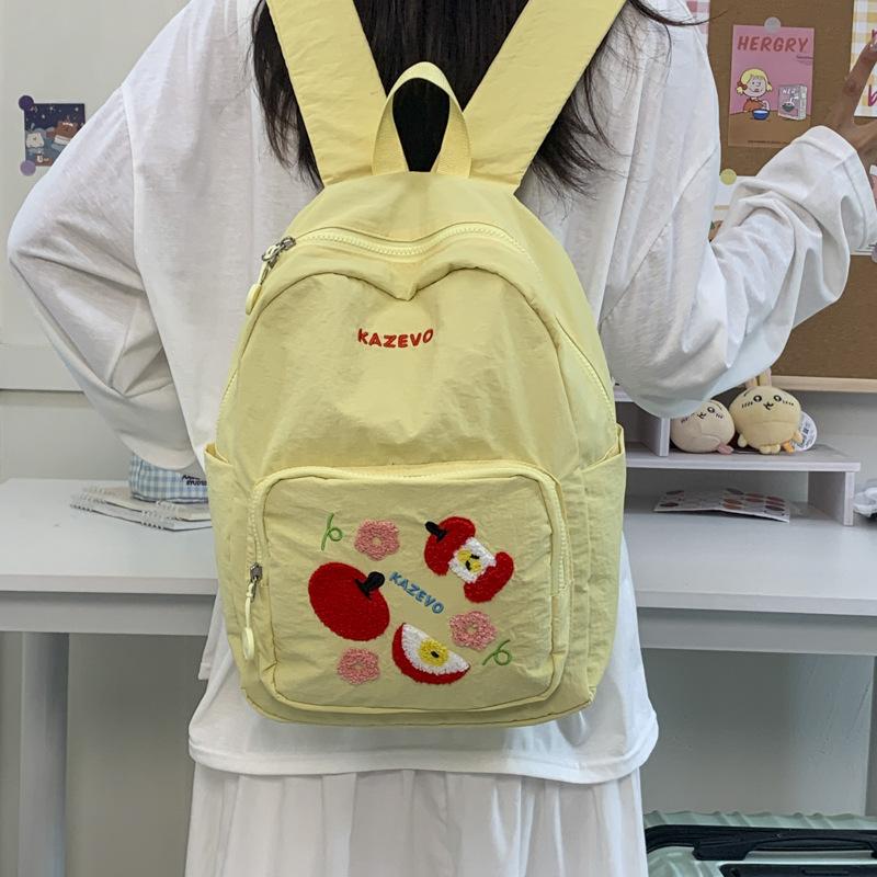New High-value Fresh and Sweet Fruit Bump Backpack Junior High School Students Lightweight Large-capacity Backpack