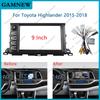 9 Inch Car Frame Fascia Adapter Canbus Box Decoder Android Radio Dash Fitting Panel Kit For Toyota Highlander 2015-2018