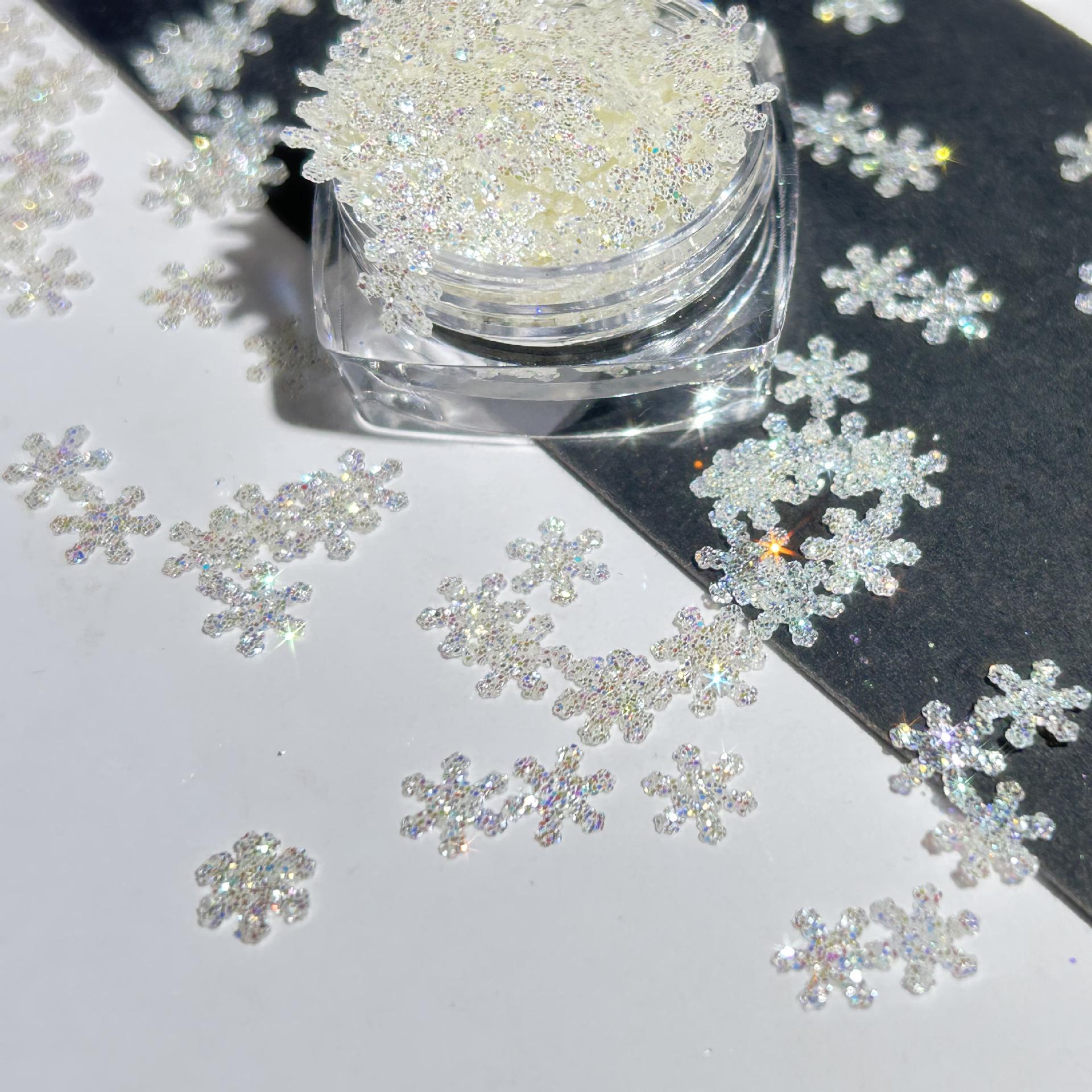 Sparkling Snowflake & Butterfly Nail Art Sequin Decorations 30 ml