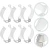 5Pcs Fixing Clips Spring Terry Clip Clamp Holders With Rubber Protection Lamp Tube Clip T3/T4/T5/T6/T7/T8/T9/T10 Base Tool