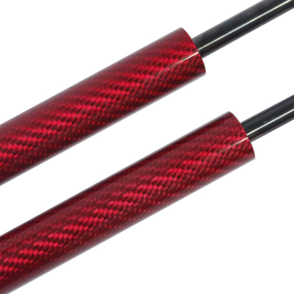 XIANGSHANG Bonnet Damper for Fuga Y51 and Vehicle Inspection Replacement Set of Red Carbon (65470-1MA0A) Fuga, Hybrid, Proudia, Dignity. Compliant,