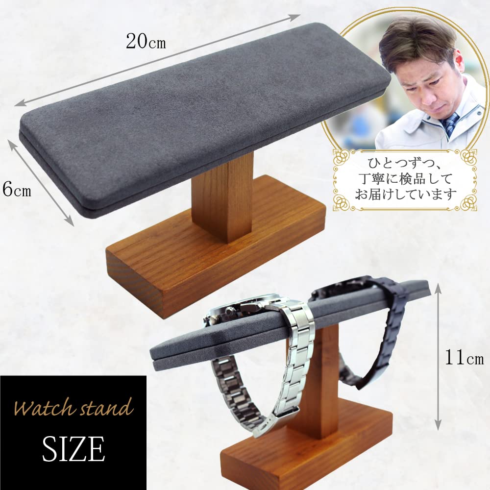 CHURACY Watch Premium Natural Wood Watch Holds Multiple Watches Stand, Stand, (2 Watches)