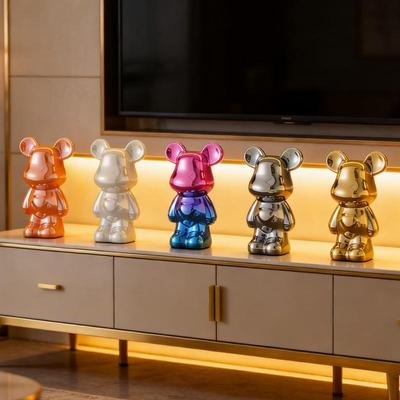 Light Luxury Violent Bear Ornament for TV Cabinet or Living Room Decor