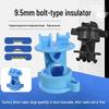 Pulse Electric Fence Accessories: 9.5mm Middle Post Bolt-Type Insulator, ABS Plastic, Easy Installation