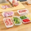 Frozen Meat Packaging Box Food Grade Refrigerator Storage Fruit Vegetable Preservation Dishes Divided Box Kitchen Accessories