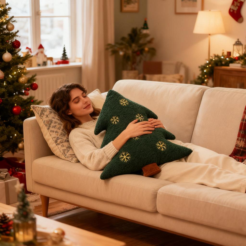 Christmas Pillows, Christmas Tree Cushions, Christmas Decorations, Gifts For Children And Boys, Christmas Eve Holiday Gifts