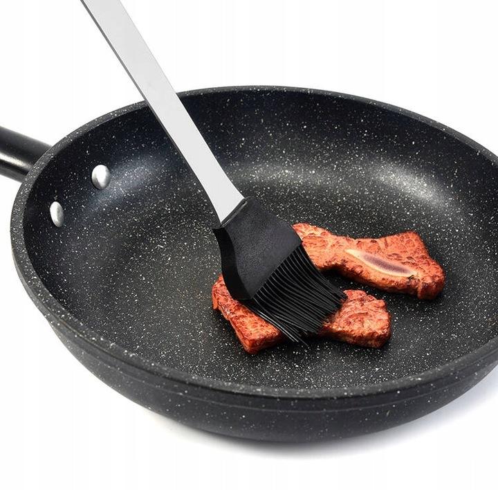 Akcesoria Sztućce Do Grillowania W Etui Z Rączką Przybory 5 Sztuk Ze Stali