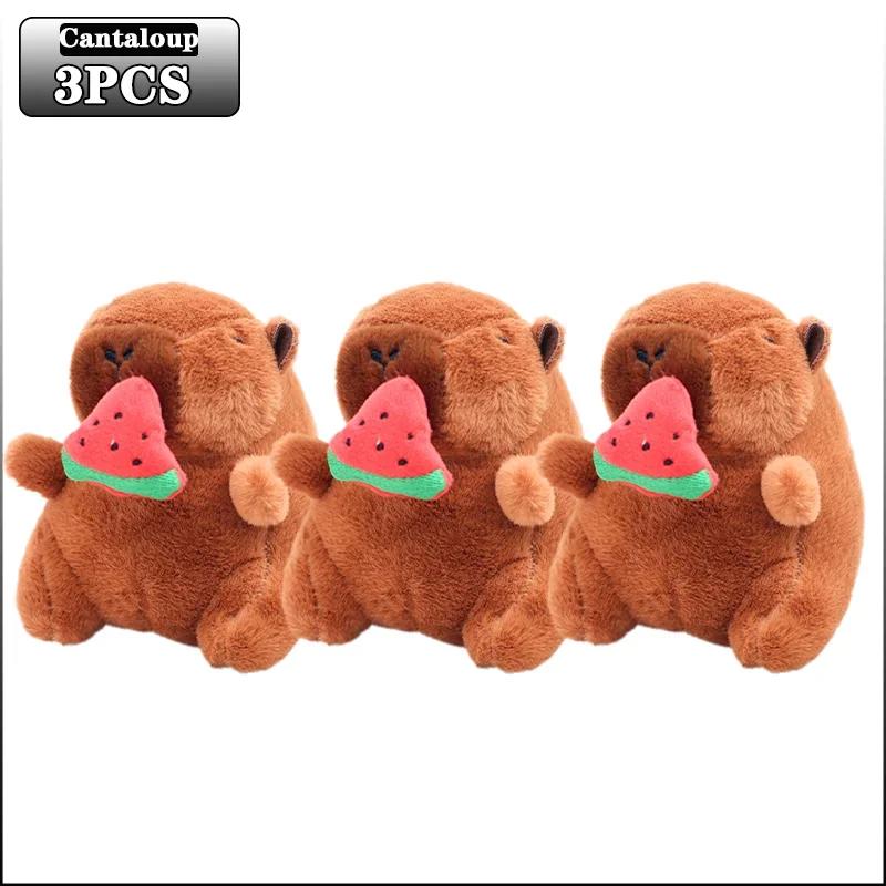 20pcs Photo Props Baby Photography Capybara Pendant Cute Cartoon Animal Keychain with Bee Wings Dolphin Design for Newborn Shoot