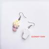 Teenage Earring Orange Fruit Drop Hanging Food Earrings Women for Teen Funny Female Ear Rings Jewelry Gift Stainless Steel