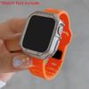TPU Plating Case+Silicone Strap For Apple Watch Ultra 2 1 49mm Series 10 46 42mm 9 8 7 6 5 4 3 2 1 Hollow Out Protective Accesso