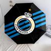 1 PC Automatic Folding Umbrella - Club Brugge Kv Pattern Portable Foldable Design With 8 Ribs Christmas Birthday Gifts
