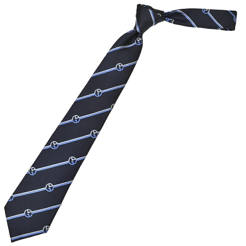 Giorgio Armani Necktie Brand Logo Pattern Silk Necktie Sword Width ega23s011 BLUE Navy [Giorgio Armani] Men's (Size 8cm) 3R917-32535 32535-BLUE/LIGHT