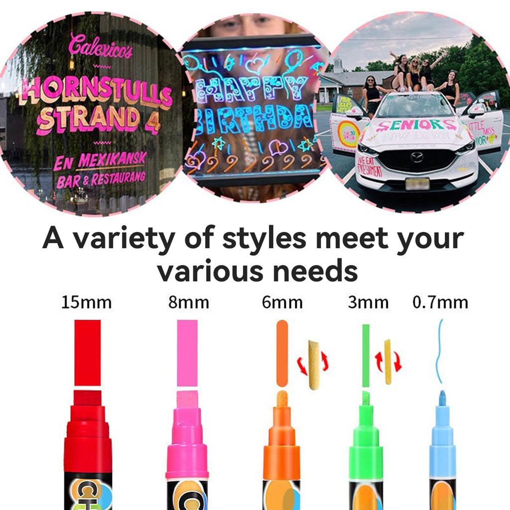 8-46 Farben Flüssigkreide Kinder Doodle Abwischbarer Markerstift Business Büro Schule Schüler Schreibwaren