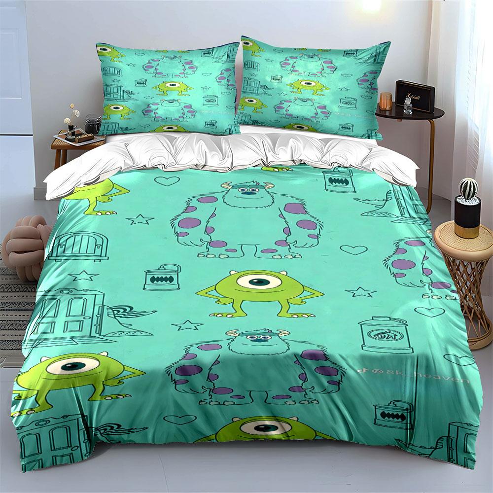 Monsters' cheerful wonderland. Bedding sets Duvet covers Pillowcases(1* Duvet Cover 2* Pillowcases without duvet insert)