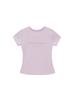 SALAD BAGUNI Provocation Lettering Ribbed Tee - Pink