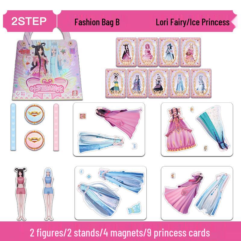 Ye Luoli Dress-Up Show: Magnetic Sticker Set for Girls Ages 3-6 - Princess Dress-Up Educational Toy