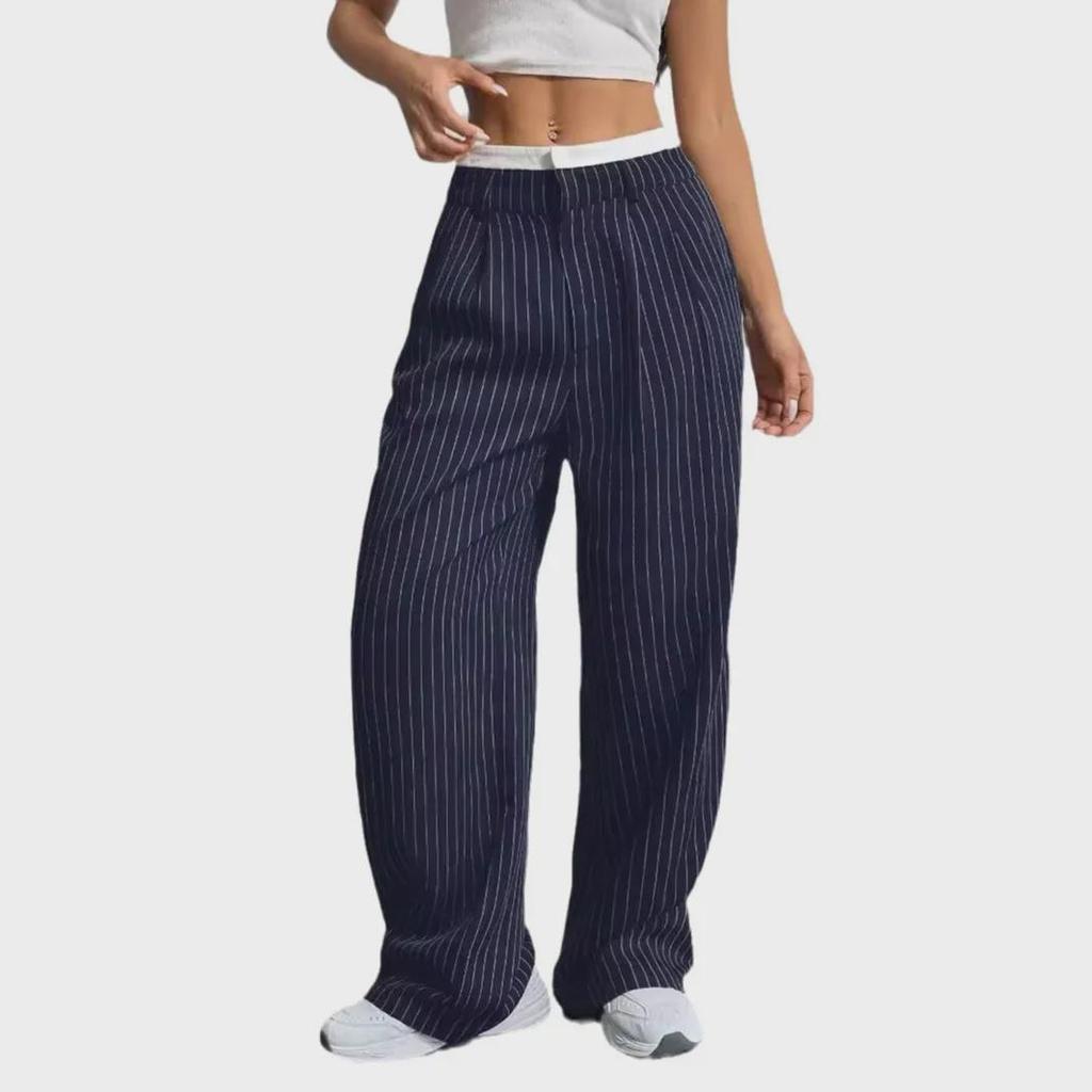 2025 Women's High-Waist Casual Loose Straight Trousers - Japanese & Korean Style for Spring/Summer