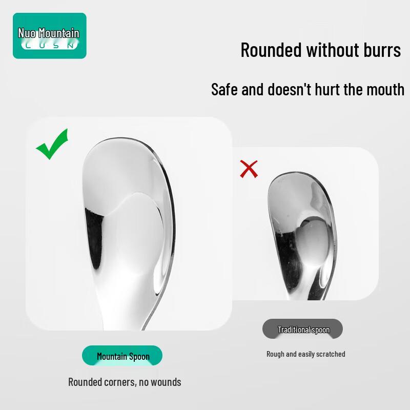 Baby Yuan Bao 316L Stainless Steel Self-Feeding Spoon