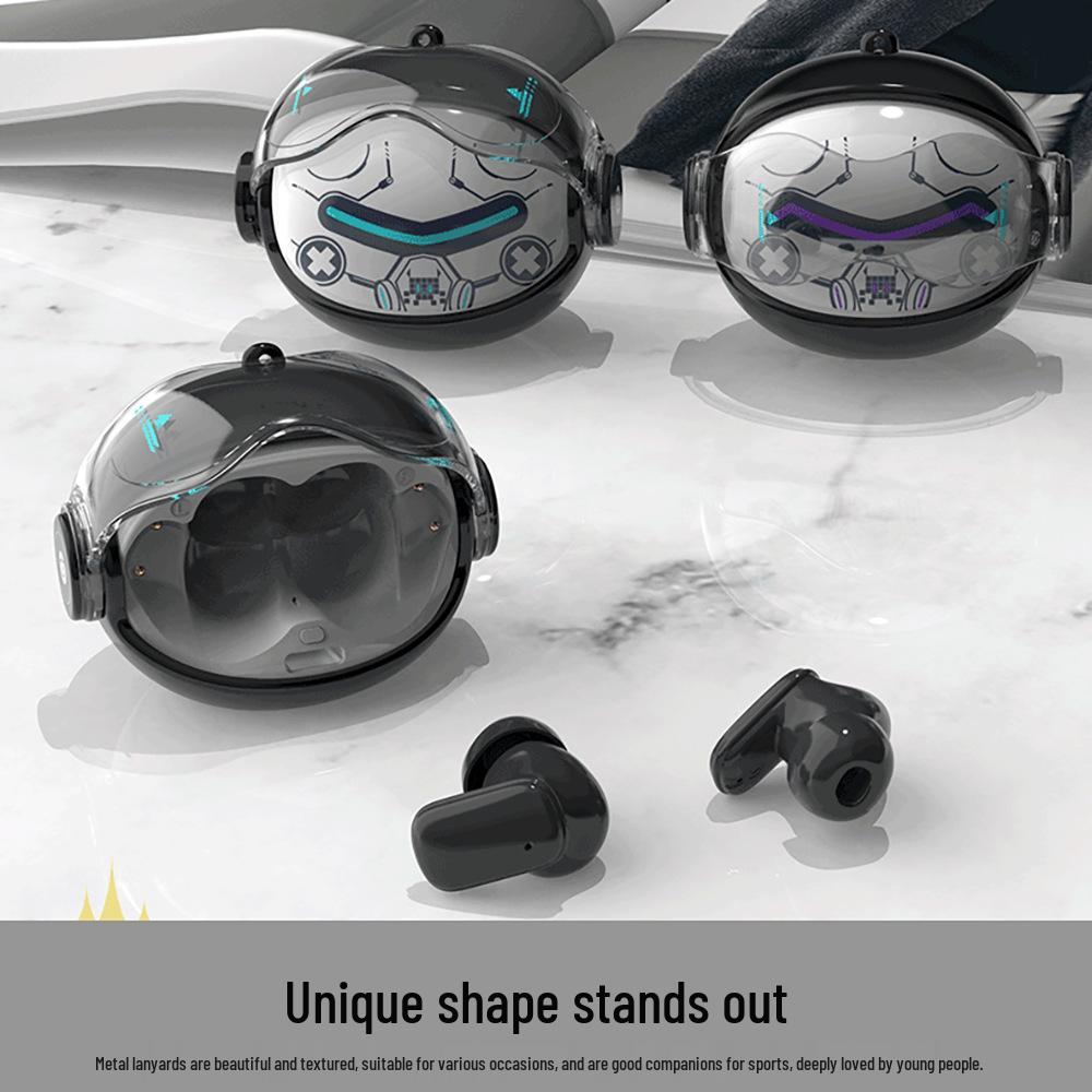 TrendPlay Rotating Face-Changing Bluetooth Earphones with RGB Light and Mecha Sound for E-sports Gaming