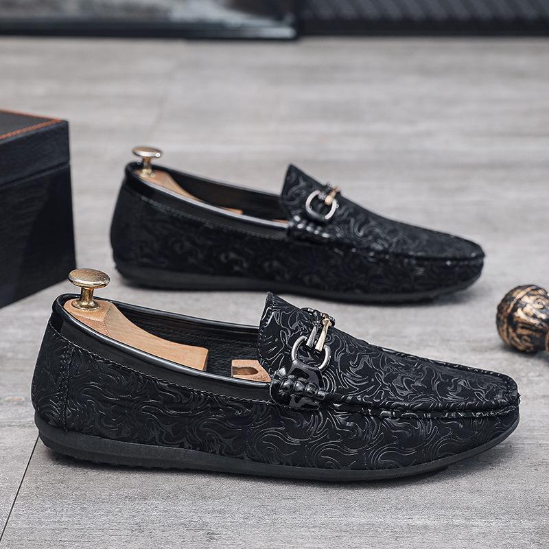 

Мужская обувь, летняя, новая обувь Doudou, легкая, мягкая подошва, мягкая поверхность, плоское дно, универсальная, трендовая, модная, принтованная мужская обувь 44