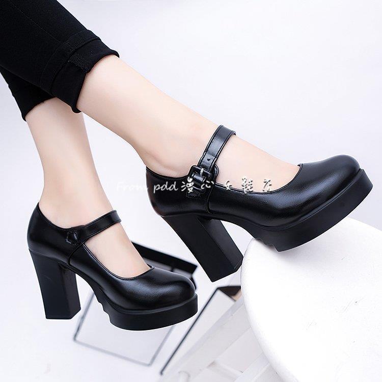 Summer round head waterproof table thick heel high heel sandals women's thickness bag head foreign style high heels fashion women's shoes