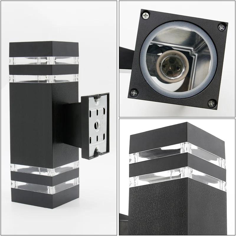 LED Wall Light Outdoor IP65 Waterproof  Wall Light E27 Bulb Up Down Lighting for Garden Porch Stair Corridor Entrance Decoration