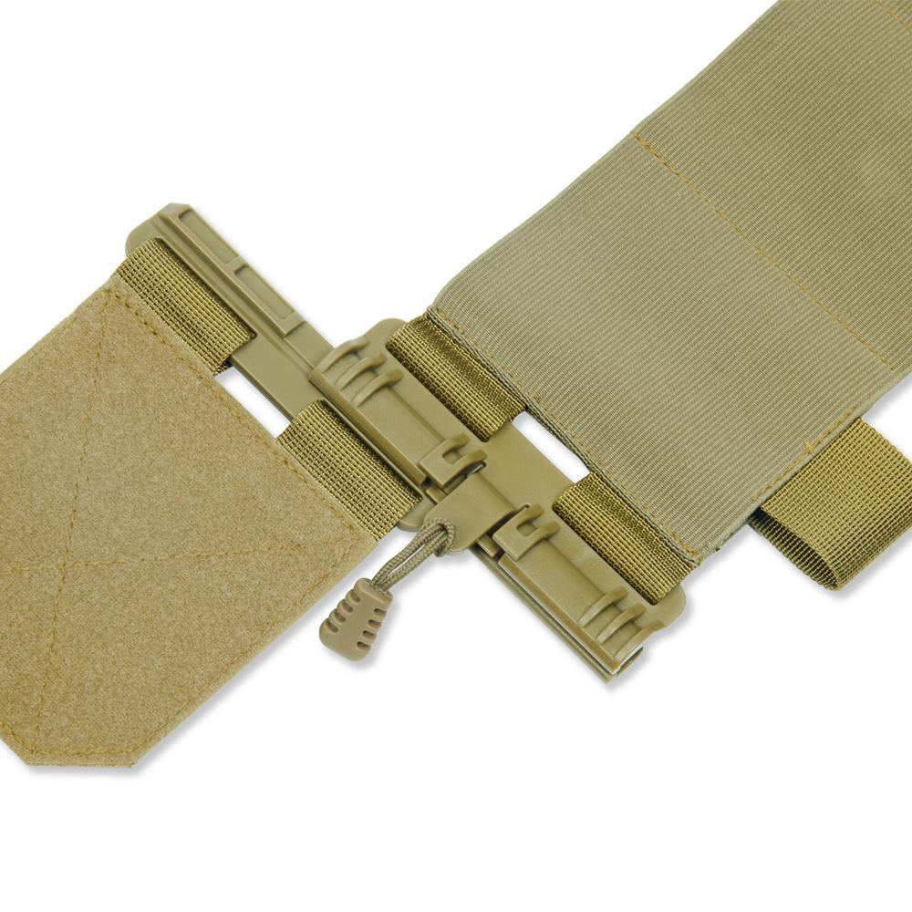 Tactic Elastic Cummerbund Kit Quick Release Tube Qr Buckle Triple Magazine Pouch Carrier Nylon For Fcsk Outdoor Hunting