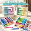 Acrylic Marker Pens Brush Tip Washable Watercolor Paint Pen Set for Students Art Drawing Sketching School Supplies