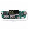 18650 Mini Type-C Power Bank Module with Overcharge LED Display Dual USB Lithium Storage Battery Charger Control Board 2A