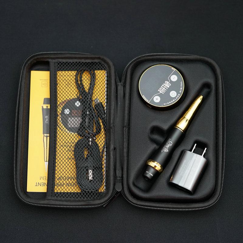 Permanent Makeup Machine: Eyeliner, Lip Tattoo & Microblading Tool – No Numbing Cream Needed for Semi-Permanent Coloring.