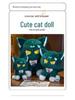 Large Teyvat Xiao Cat Plush Doll - Cute Kitten Rag Toy Gift