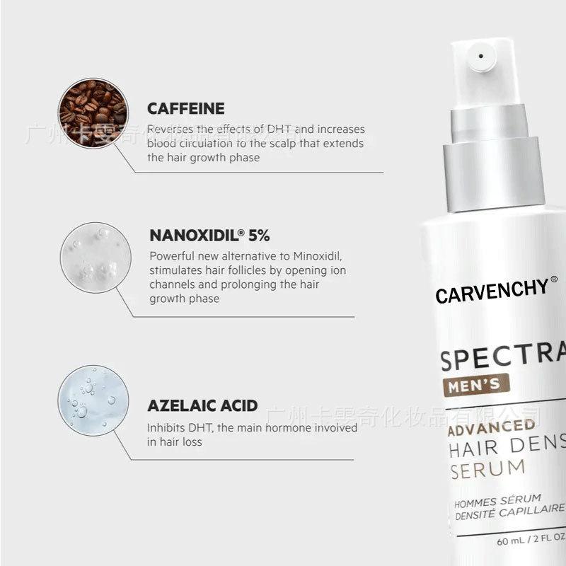 Men's Hair Density Serum Spray Minoxidil Hair Growth Treatment for Thinning Hair, Improve Hairline, Anti-Hair Loss, 120ml