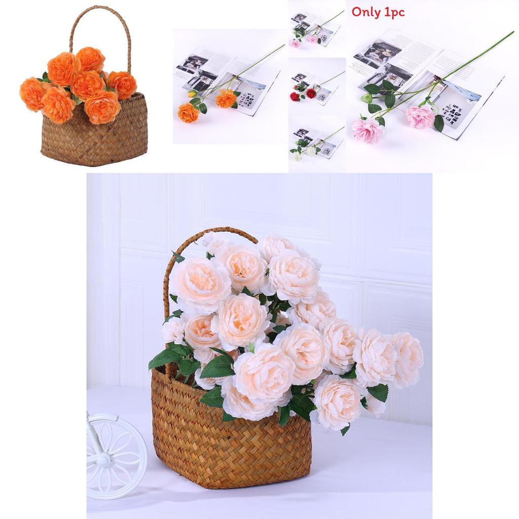 Premium Silk Peony Bouquet For Wedding Party Decor Home Office Styling Photography Prop