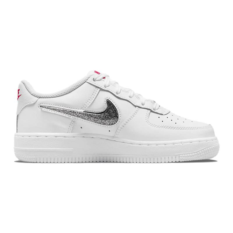 Nike Air Force 1 Low LV8 White Metallic Silver Sneakers DC9651-100