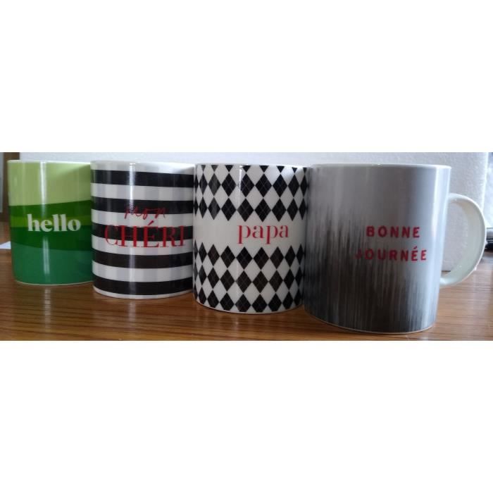 Mug - Aléatoire - 35cl - Bracelet 'Je t'aime' - Porcelaine - Compatible lave-vaisselle