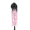 Synthetic Ponytail Extension Corlorful Bubble Braid Long Lantern Braided Ponytail Hair Tie Straight Hairpieces for Women