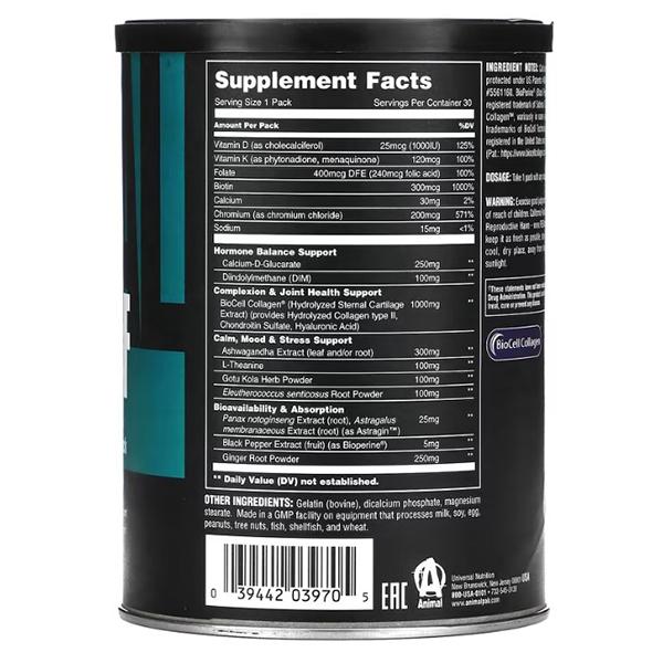 Alpha F Umfassende Formel für Hormonhaushalt und Gesundheit für Frauen, Universal Nutrition, 30 Päckchen (71086004)