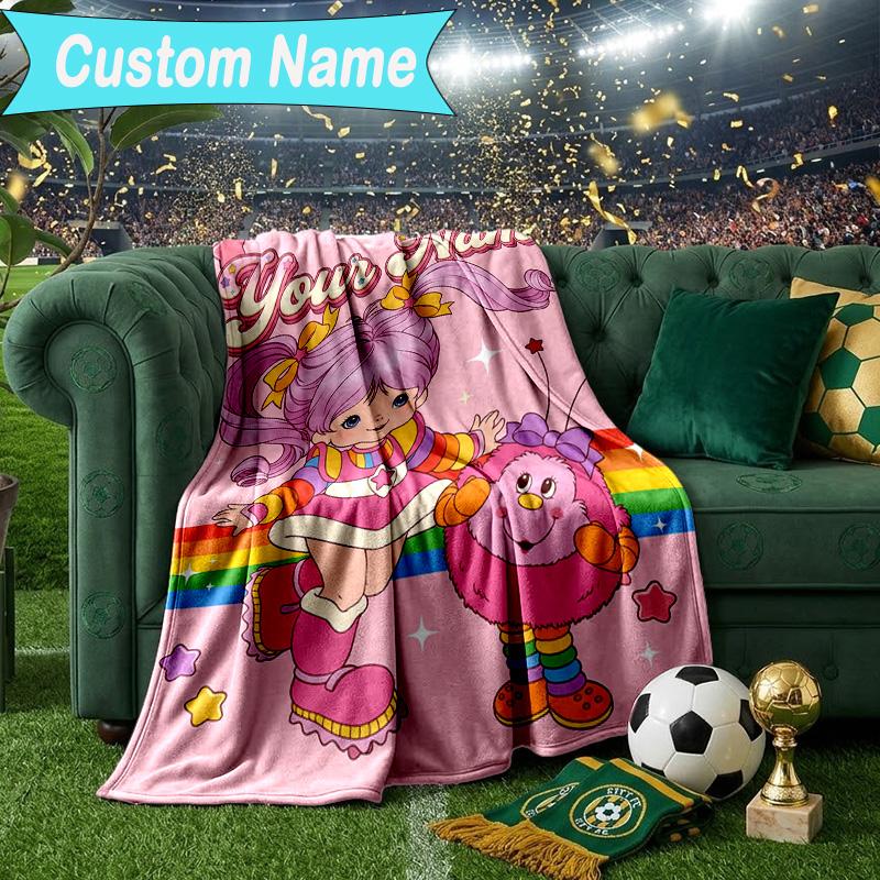 Custom Name Blanket Rainbow Adventure Blanket Bedding Blanket for Travel, Camping, Living Rooms, Offices, Sofas, Fan Christmas gift