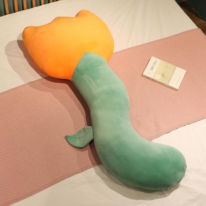 Cute Flower Long Throw Pillow Girl Sleeping Leg Pillow Cushion Bedroom Bed Pillow Side Sleep