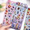 Cartoon Anime Rabbit Judy Fox Nick Stickers Zootopia 3D Relief Sticker Children DIY Scrapbook Notebook Decorative Sticker Gift