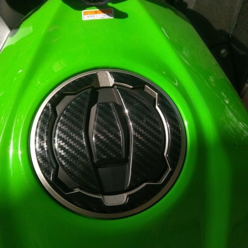 Carbon Fiber Gas Tank Fuel Cap Cover Protector For Ninja 650/400/Z650 Z900