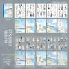 20 Sheets/pack Dual Material Self-Adhesive Sticker Book Cozy Journey Series Character Travel Theme Holiday Decoration