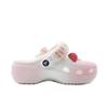 Crocs Classic Platform Clog EVA Corner Meets Love Beach Girl School Style Hole Shoes Unisex Pink