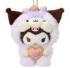Sanrio KUROMI Mascot Holder (Fluffy Squirrel) Japan NEW Sanrio Characters