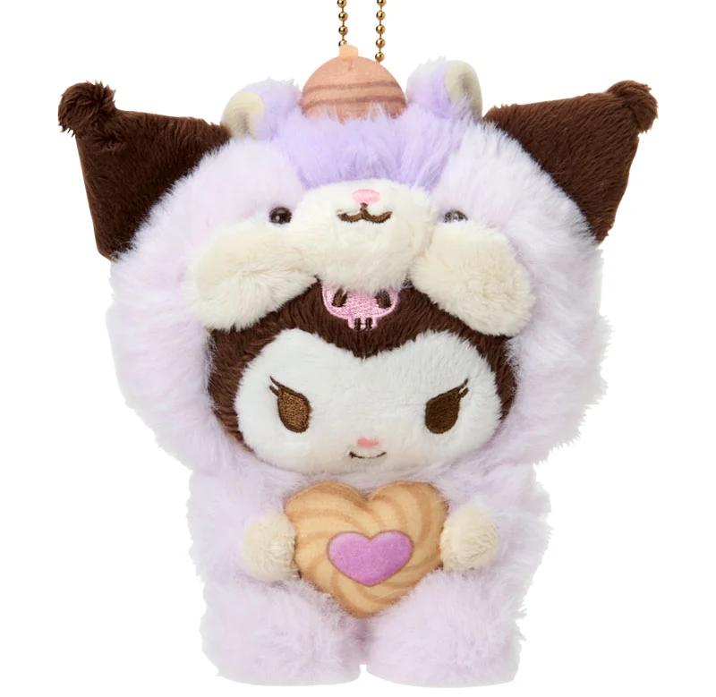 Sanrio KUROMI Mascot Holder (Fluffy Squirrel) Japan NEW Sanrio Characters