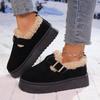 Fashion 2025 New Women Platform Boots Outdoor Cotton Slippers Luxury Winter Women Warm Shoes Fashion Retro Boots Women Zapatos De Mujer